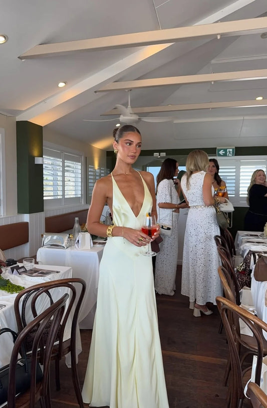 Girls With Gems - Jaz Hand Sneaky Link Maxi (Butter Yellow)