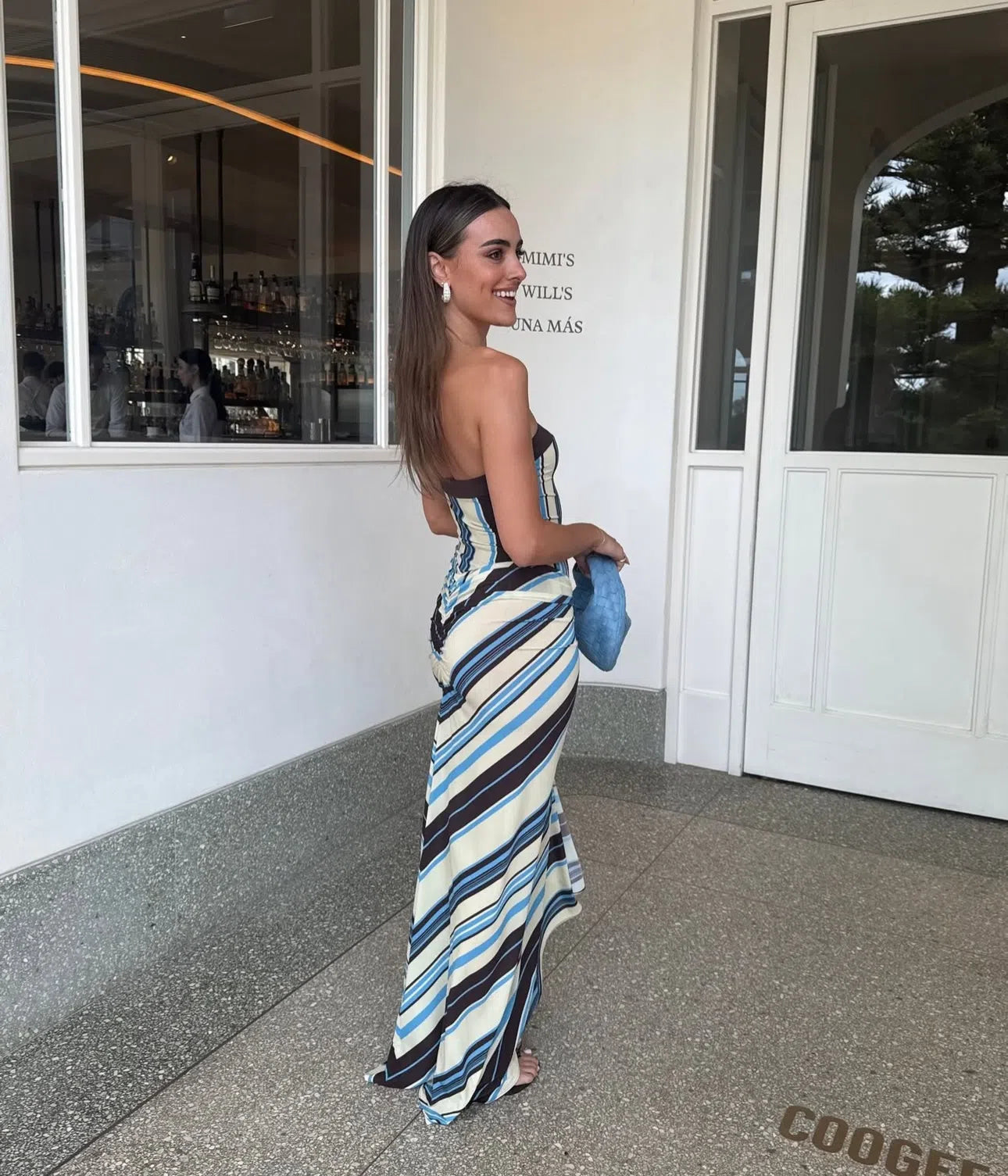 Benni - Rumi Strapless Maxi (Ocean Stripe)