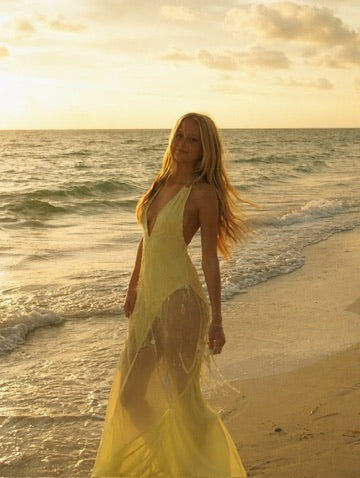 Asteria Dress — Rat & Boa (Sherbet Lemon Sequin)