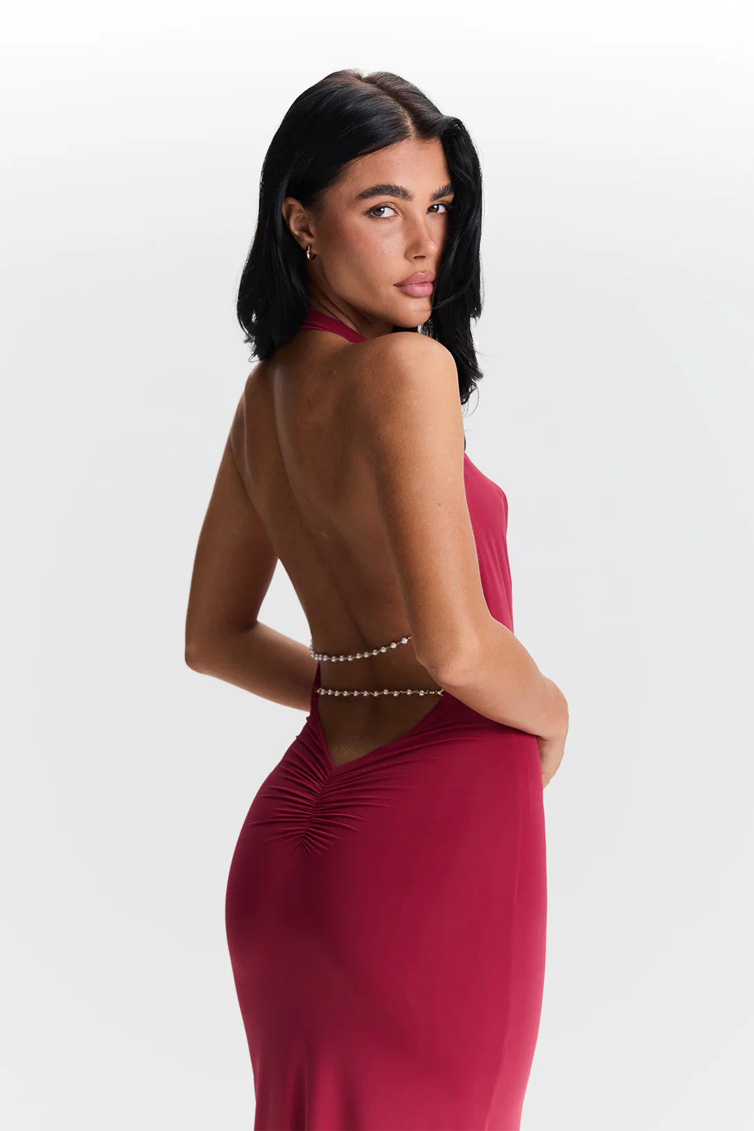 Harper Dress – Cherry Red (Sasha Therese)