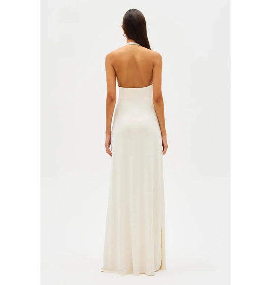 Jennifer Cupro Maxi – Ivory (Misha)