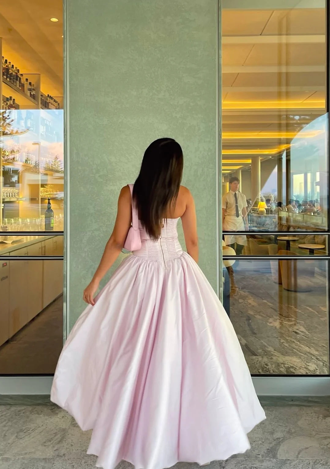 Aje – Violette Bubble Hem Maxi (Pink)
