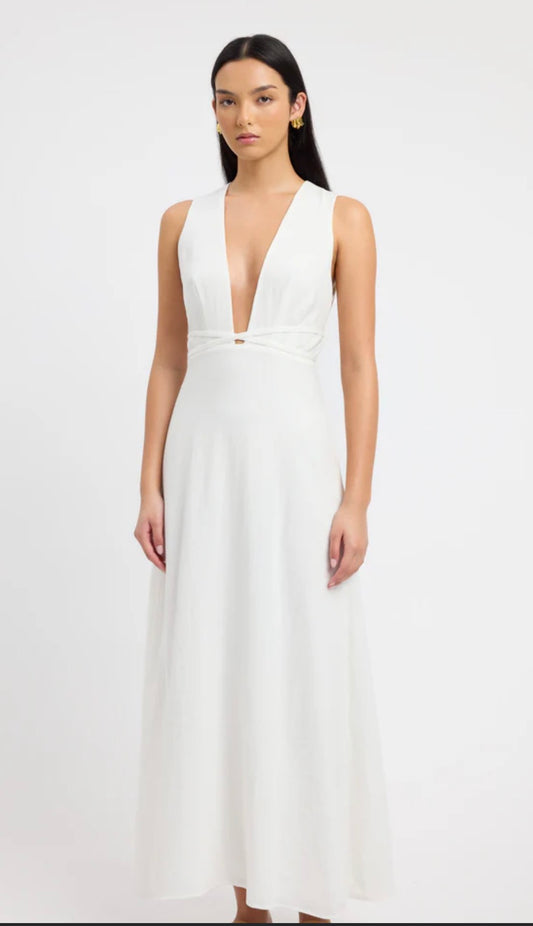 Kookai – Hayman Deep V Maxi (White)