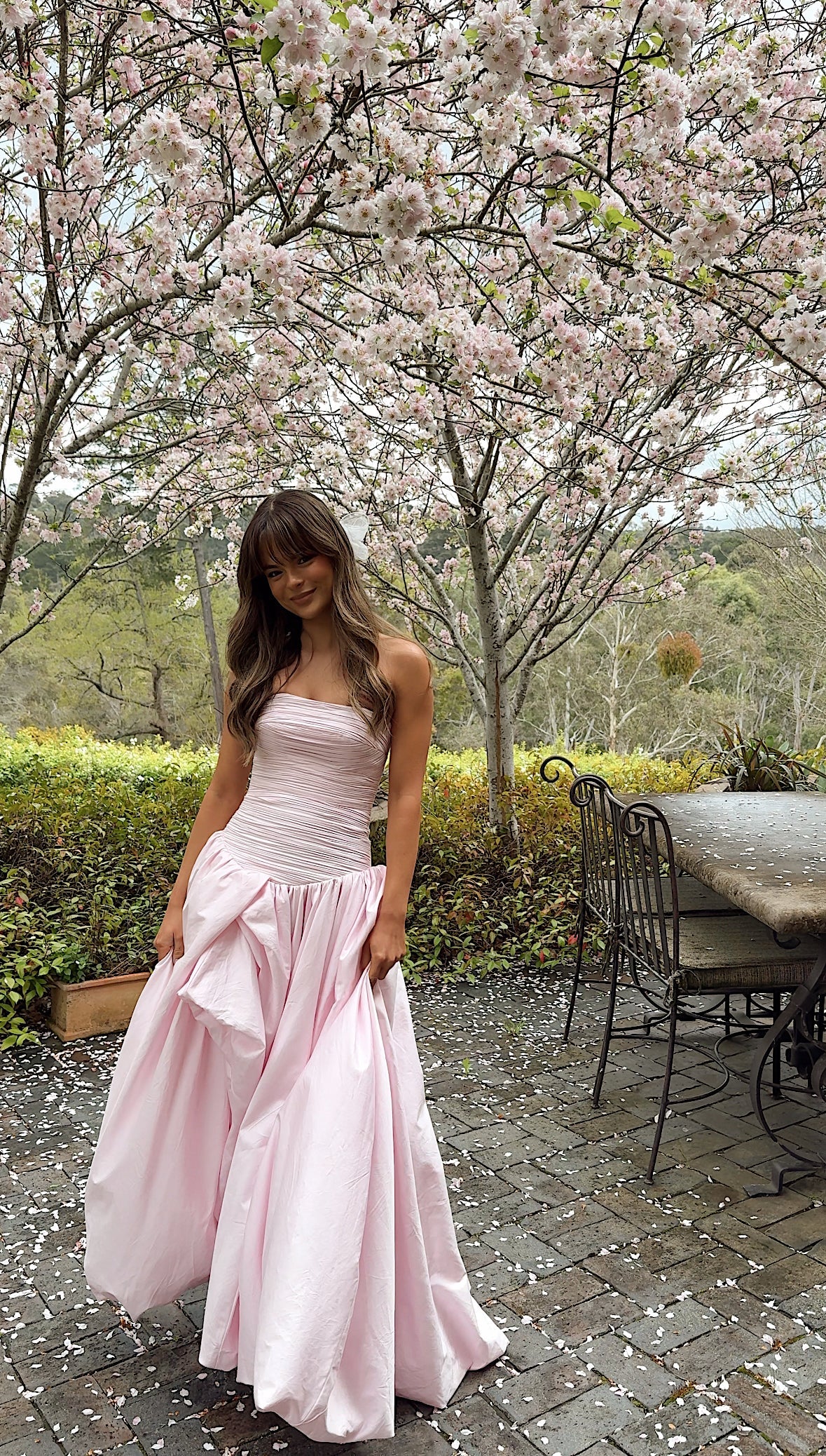 Aje – Violette Bubble Hem Maxi (Pink)