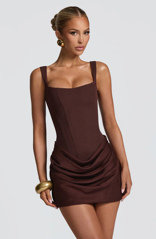 Babyboo - Cornelia Dress (Plumb Brown)